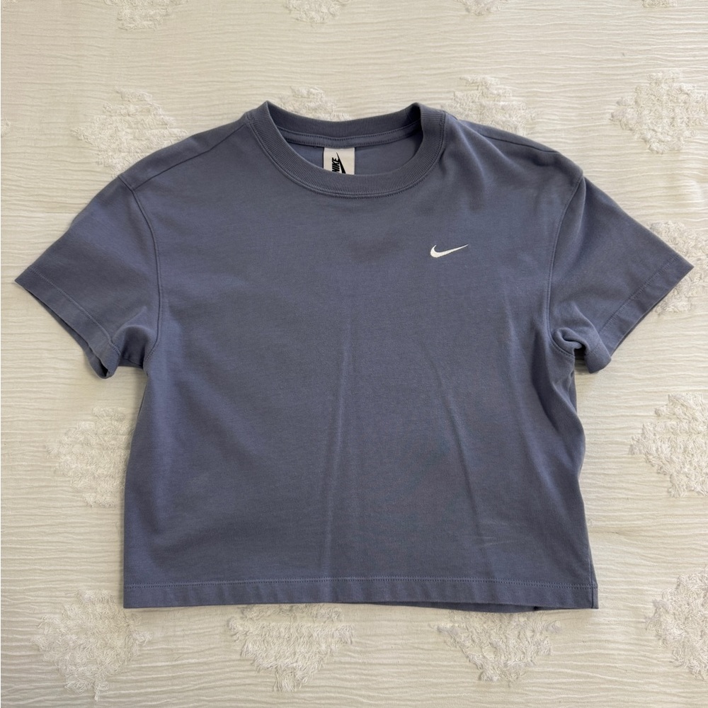 Nike Womens Cropped Pale Purple T-shirt